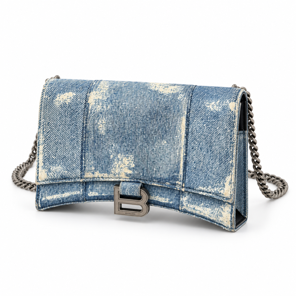 תיק Balenciaga Hourglass ג׳ינס – זווית