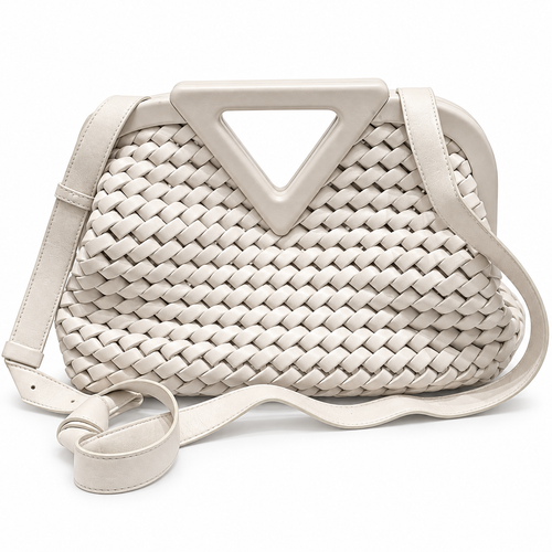 Bottega Veneta The Point Large with strap on white background