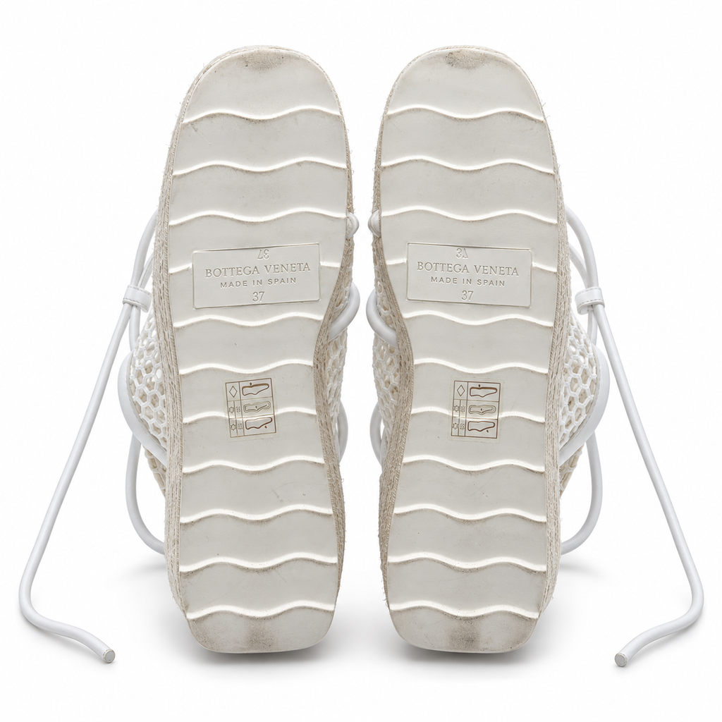 Bottega Veneta Stretch Web platform wedge – סוליה ומידה 37