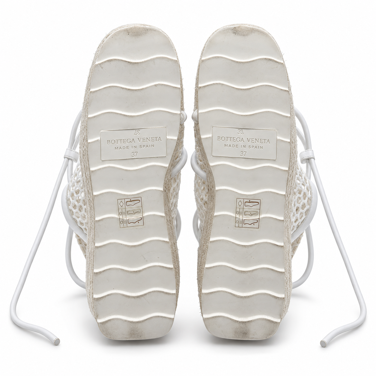 Bottega Veneta Stretch Web platform wedge – סוליה ומידה 37