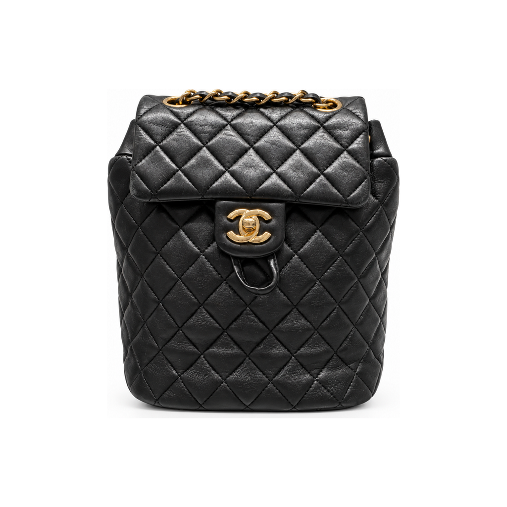 תיק גב Chanel Classic שחור - חזית