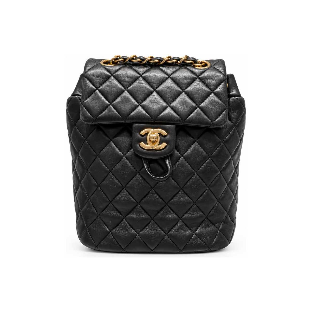 תיק גב Chanel Classic שחור - חזית
