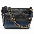 Chanel Gabrielle Large black and navy - front