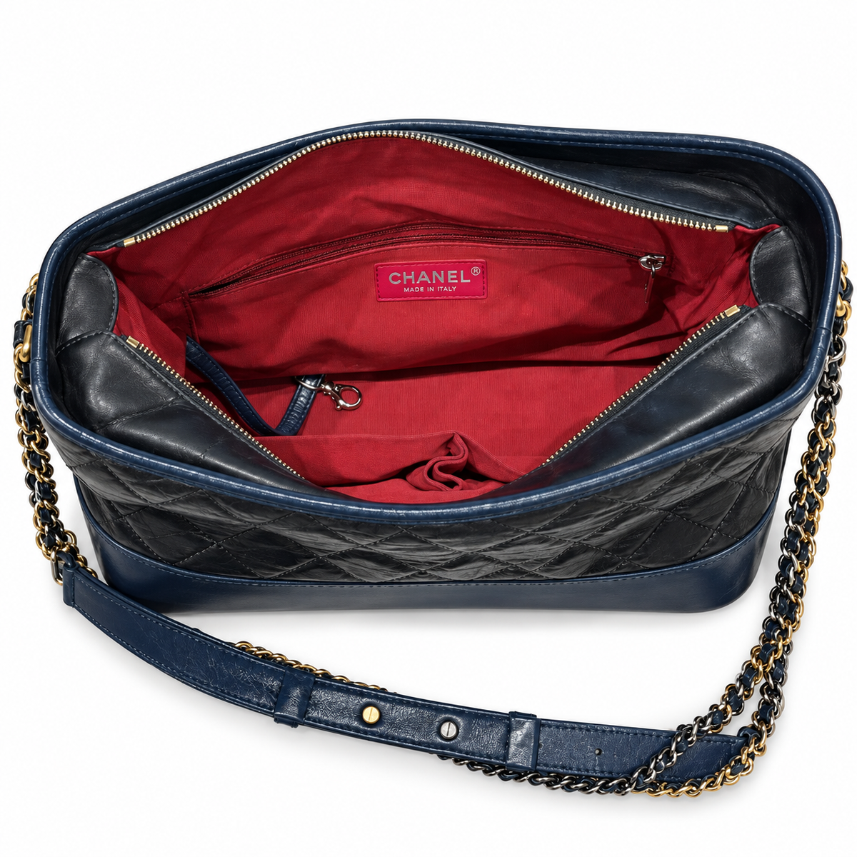 Chanel Gabrielle Large black and navy - inside