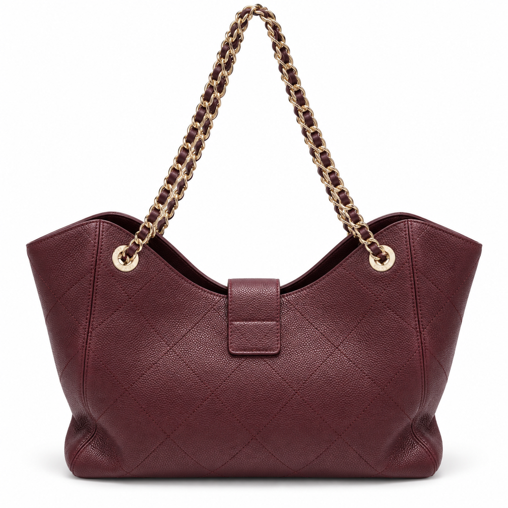 Chanel Métiers d’Art Small Tote Dark Burgundy back