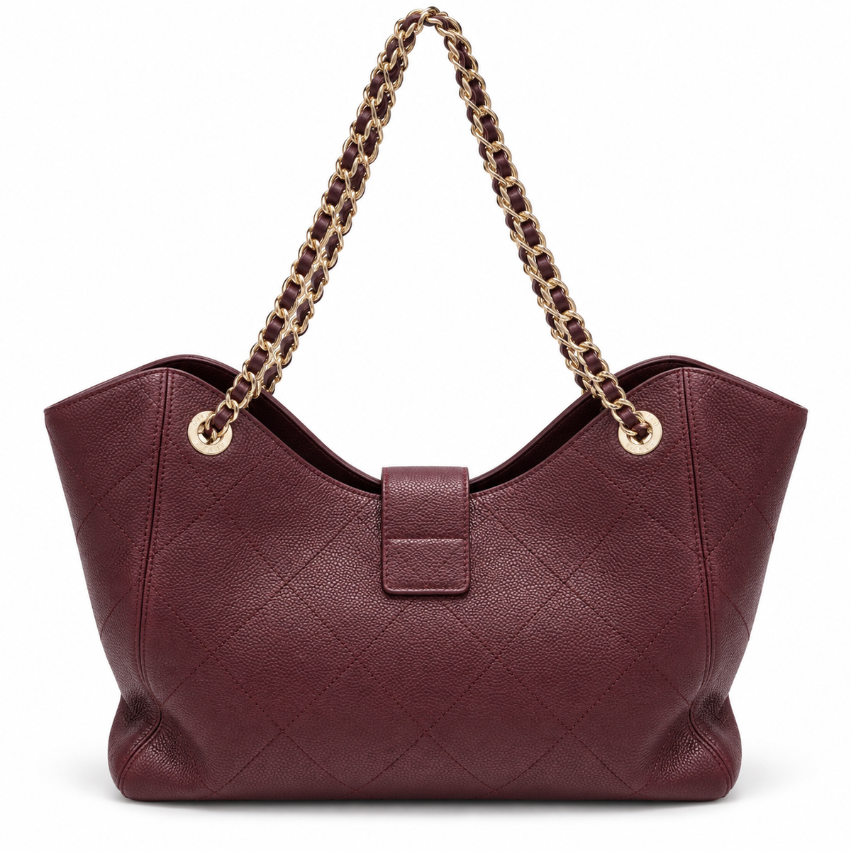Chanel Métiers d’Art Small Tote Dark Burgundy back