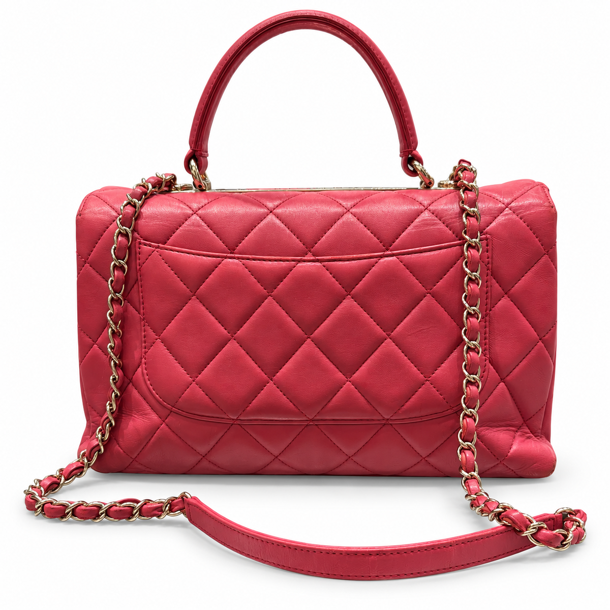 תיק Chanel Trendy CC Large ורוד קורל - גב