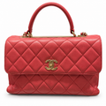 תיק Chanel Trendy CC Large ורוד קורל - חזית