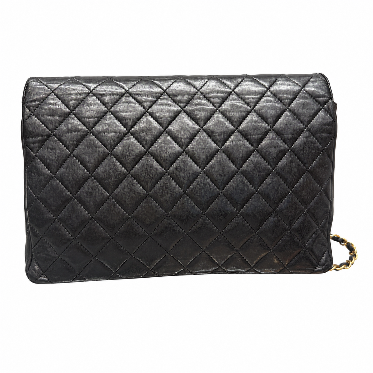 Chanel vintage black bag — back