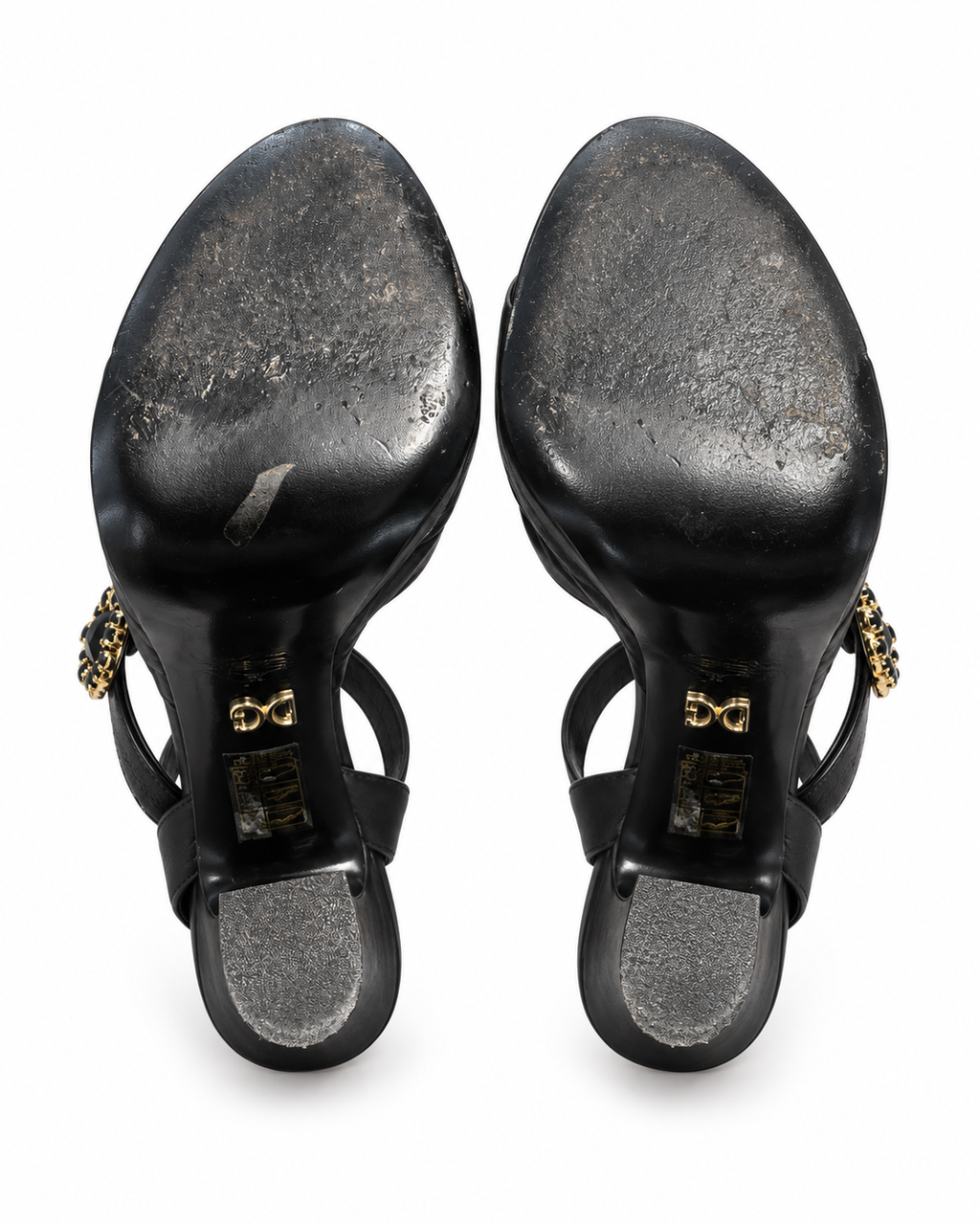 סנדלי פלטפורמה שחורים Dolce & Gabbana – סוליות ומצב