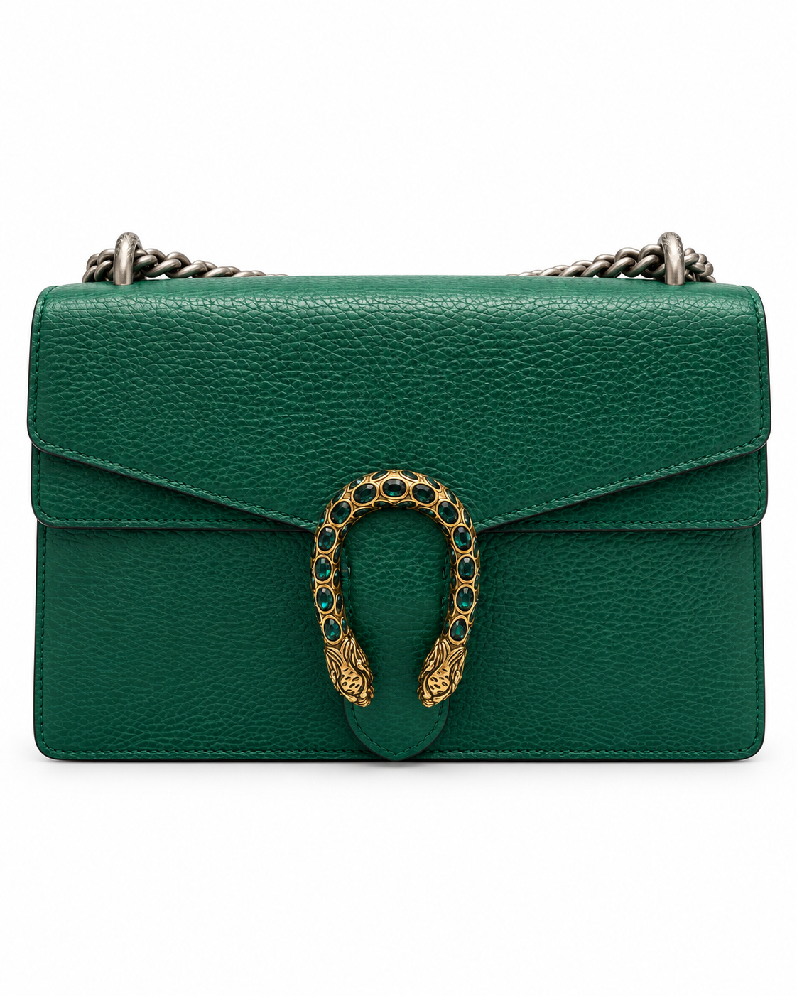 Gucci Dionysus Medium green leather back view