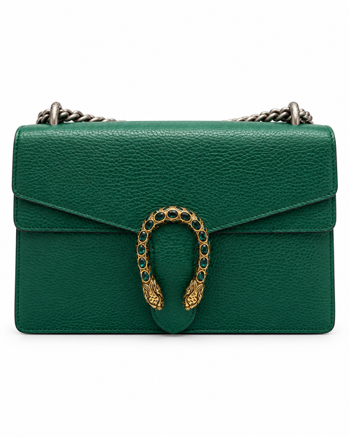 Gucci Dionysus Medium green leather back view