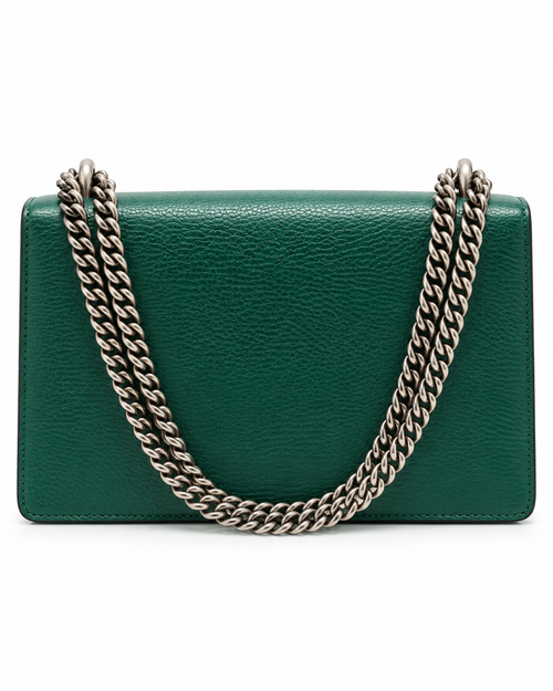 Gucci Dionysus Medium green leather front view