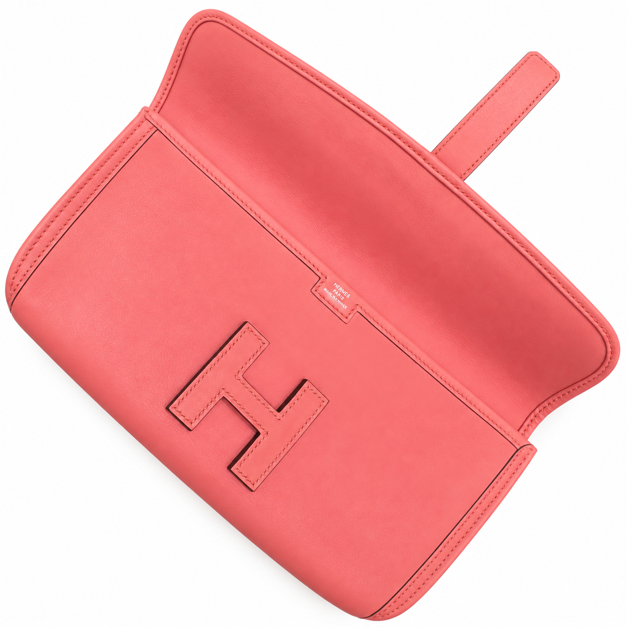 Hermès Jige Élan 29 coral pink interior