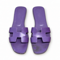 כפכפי Hermès Oran סגולים מידה 41 – מבט קדמי