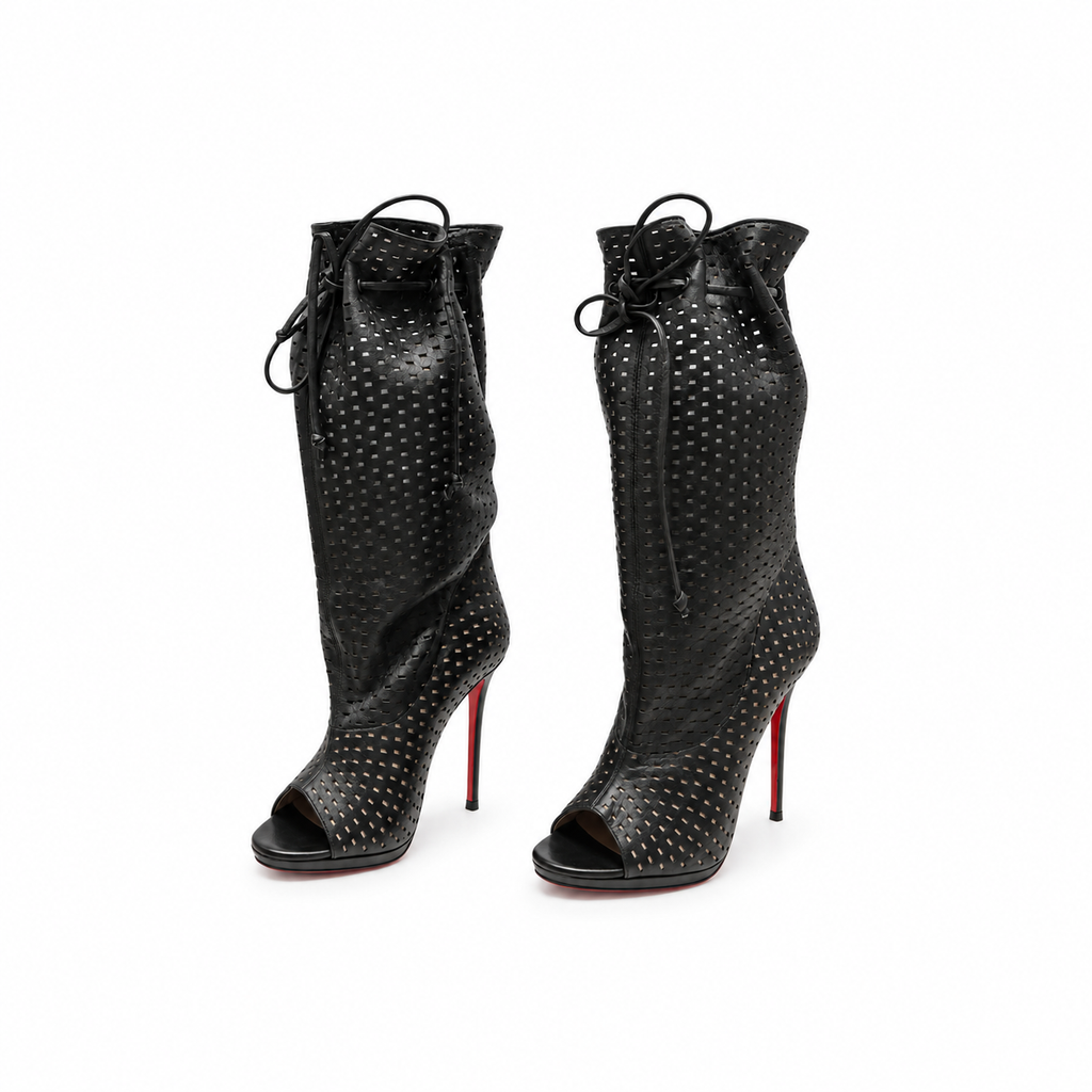 מגפוני Christian Louboutin שחורים מידה 38.5