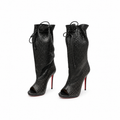 מגפוני Christian Louboutin שחורים מידה 38.5