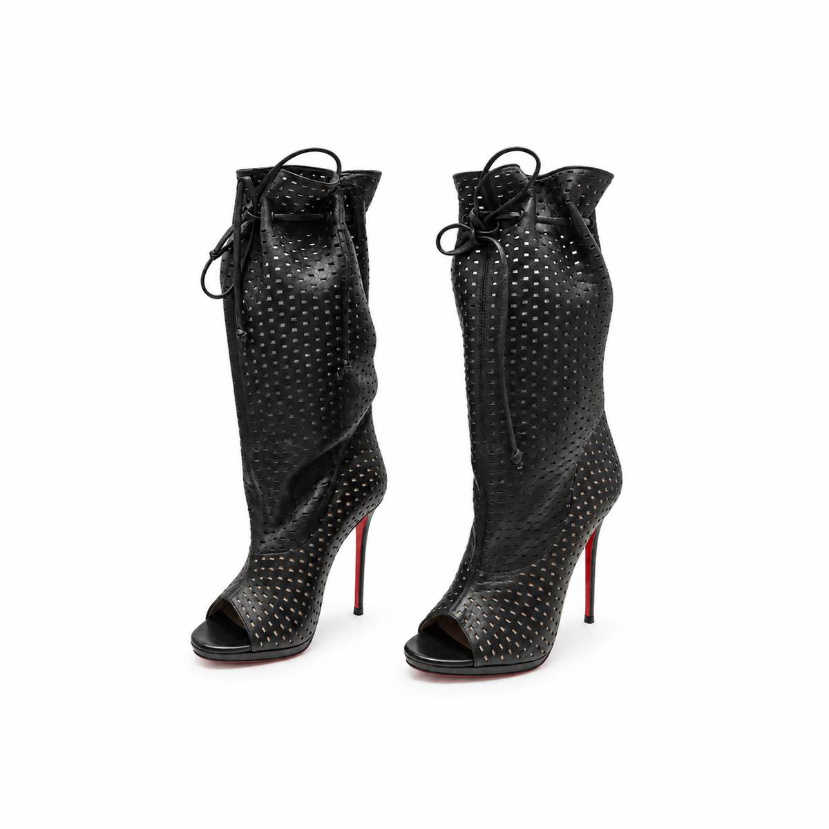 מגפוני Christian Louboutin שחורים מידה 38.5
