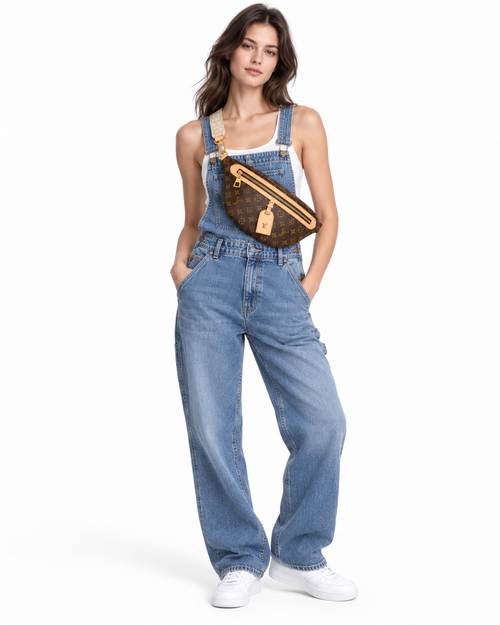 Louis Vuitton High Rise Bumbag Monogram on model