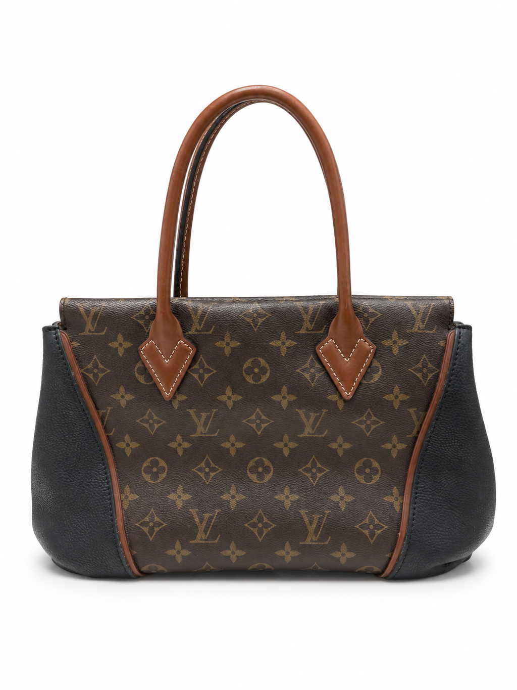 תיק Louis Vuitton W GM Monogram – חזית על רקע לבן