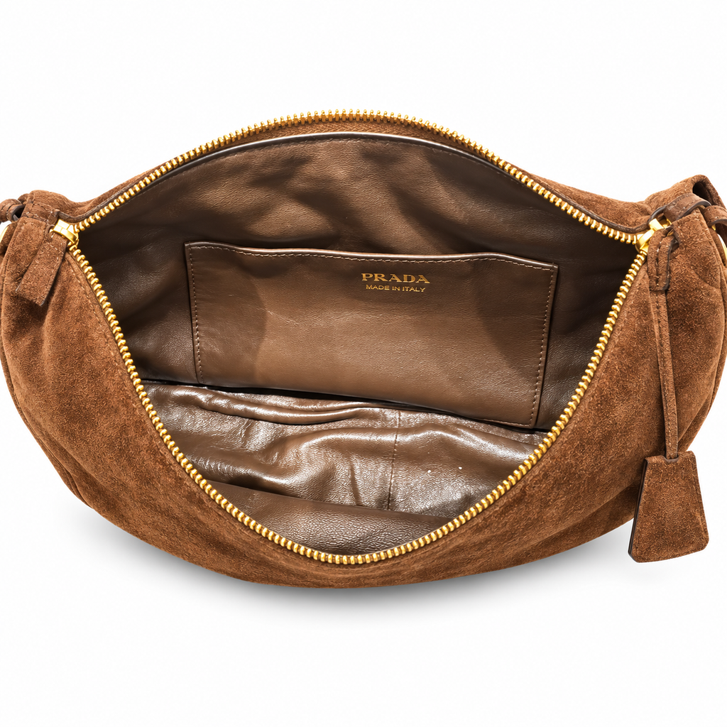 תיק Prada Demi-Lune Large – פנים התיק