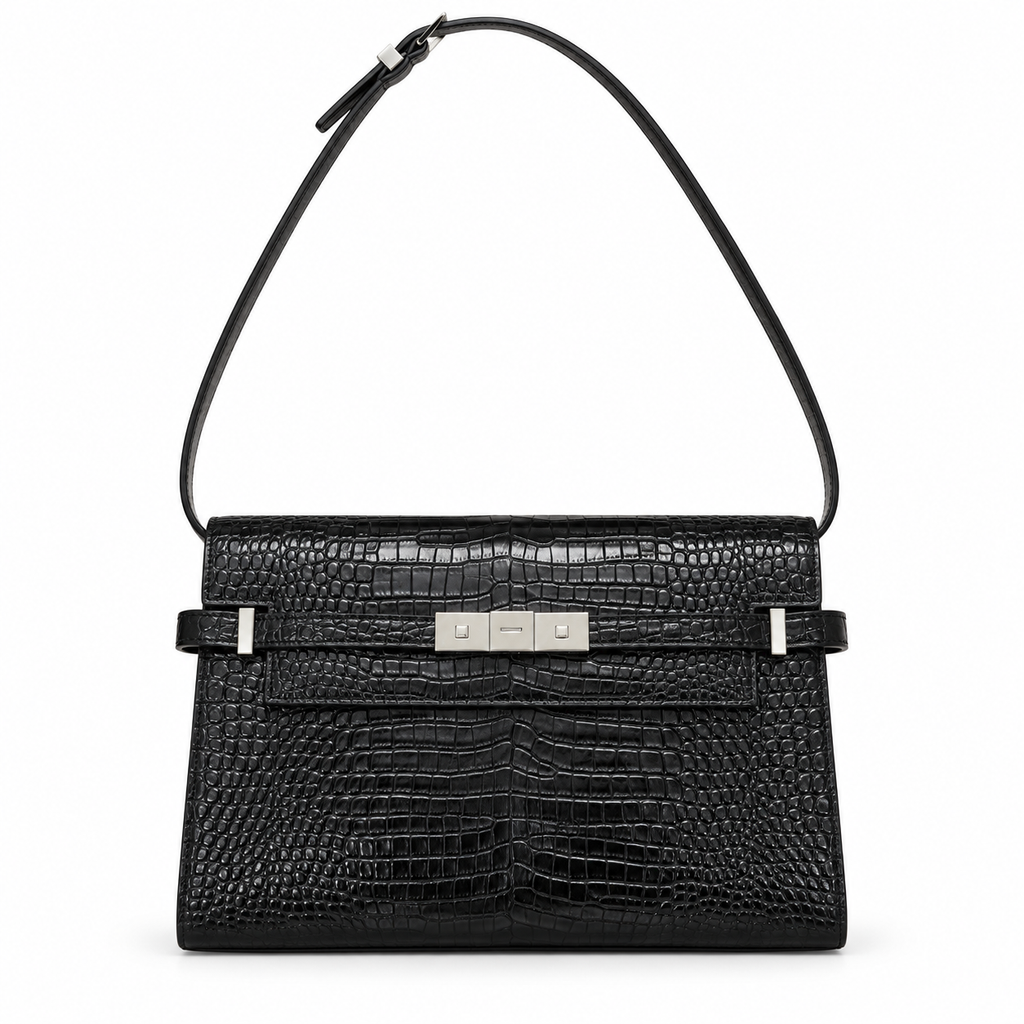 תיק Saint Laurent Manhattan Medium שחור - חזית