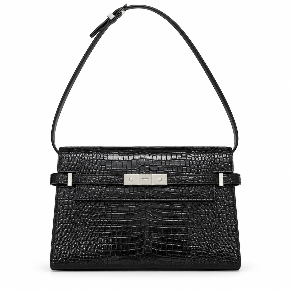 תיק Saint Laurent Manhattan Medium שחור - חזית