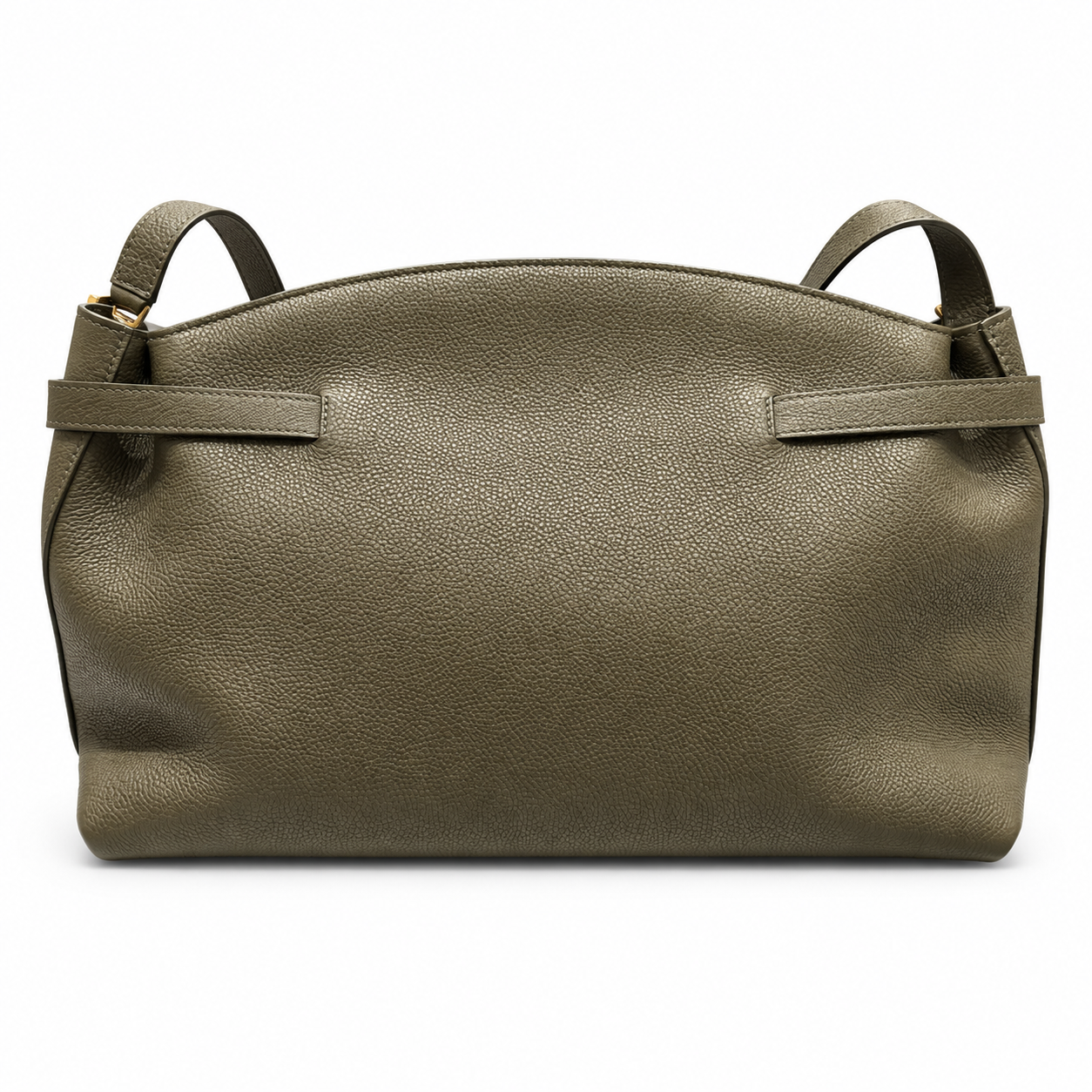 תיק Salvatore Ferragamo Double Gancini זית – גב
