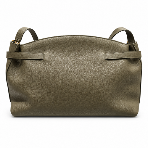 תיק Salvatore Ferragamo Double Gancini זית – גב